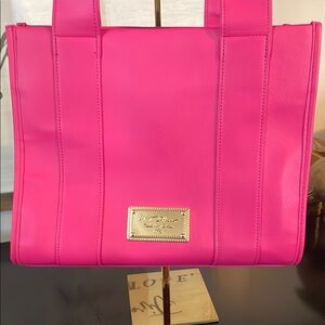 Juicy Couture Pink Structured Tote Bag